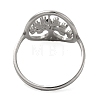 Tree of Life 201 Stainless Steel Finger Rings RJEW-G278-10P-3