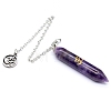 Natural Amethyst Dowsing Pendulum Big Pendants PW-WG9E0C0-01-1