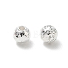 304 Stainless Steel Hammered Round Spacer Beads SA-CBA37BC-01B-S-1