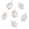 6Pcs Natural Freshwater Pearl Keshi Pearl Pendants STAS-HS0001-89G-1