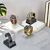 6Pcs 2 Colors Plastic Single Watch Display Cases CON-PH0003-65-4