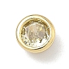 Flat Round Brass Micro Pave Cubic Zirconia Cabochons KK-P345-13G-A06-1