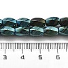 Electroplated Synthetic Magnetic Hematite Beads Strands G-P545-G01-02H-4