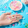 200Pcs Frosted Acrylic Beads FACR-TA0001-12-6