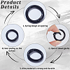 30Pcs Spray Painted Eco-Friendly Alloy Spring Gate Rings FIND-SP0006-04-6