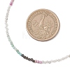 2MM Natural & Synthetic Mixed Gemstone Gradient Color Faceted Round Beaded Necklaces for Women NJEW-JN05865-02-3