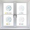 Waterproof PVC Colored Laser Stained Window Film Adhesive Stickers DIY-WH0256-025-4