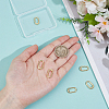 6Pcs Brass Spring Gate Rings KK-BC0014-89-3