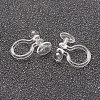 Plastic Clip-on Earring Findings LS-X-KY-F007-03-2