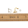 Brass Clip on Earring Findings DIY-TA0002-22-6