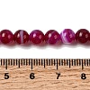 Natural Banded Agate Beads Strands G-I392-A01-6mm-01-5
