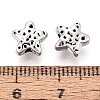 Textured Tibetan Style Alloy Beads PALLOY-N187-10AS-3