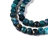 Natural Chrysocolla and Lapis Lazuli Beads Strands G-N342-116-3