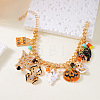 Halloween Alloy Enamel Charm Bracelets FS-WG2C6A9-01-2