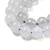 Natural Blue Chalcedony Beads Strands G-K310-C12-6mm-A-4