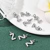 SHEGRACE Brass Micro Pave Clear Cubic Zirconia Pendants XGRQ29809-394P-Z-4