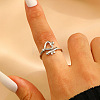 Brass Cuff Open Rings for Women WGE04FF-02-1