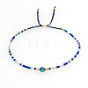 Adjustable Glass Seed Bead Slider Bracelets for Women VT9382-37-1