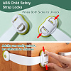 ABS Child Safety Strap Locks AJEW-WH0307-24-5
