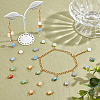 120Pcs Electroplate Opaque Glass Charms FIND-HY0001-36-4