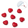 Heart PVC Plastic Cord Lock for Mouth Cover KY-D013-04A-1