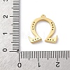 Rack Plating Brass Micro Pave Cubic Zirconia Pendant KK-H449-76G-13-3