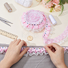 5Yards Polyester Lace Ribbon OCOR-GF0006-20B-3