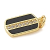 Rack Plating Brass Micro Pave Cubic Zirconia Pendants KK-K392-03G-03-2