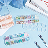 2 Bags 2 Colors 12 Grid Nail Art PET & ABS Sequins/Paillette MRMJ-SP0001-32-4