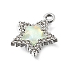 UV Plating Alloy Crystal Rhinestone Pendants RB-CBAD37D-23P-2