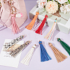 18Pcs PU Leather Tasserl Big Pendants FIND-CL0001-86-4