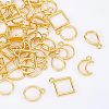 48Pcs 4 Styles Alloy Open Back Bezel Pendants FIND-CA0005-98-5