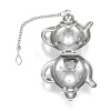 Tarnish Resistant Teapot Shape Tea Infuser AJEW-P091-01P-2