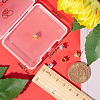 8Pcs 2 Colors Brass Micro Pave Cubic Zirconia Beads ZIRC-BBC0001-80-3
