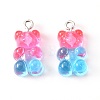 Transparent Resin Pendants X-RESI-R429-31J-2