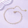Brass Figaro & Rolo Chain Bracelets for Women BJEW-JB13157-1