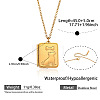 304 Stainless Steel Rectangle with Dog Magnetic Photo Locket Pendant Necklaces for Women WG6BB95-01-2