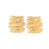 Ion Plating(IP) 304 Stainless Steel Stud Earrings for Women EJEW-P279-41G-1