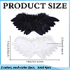 4Pcs 2 Colors Feather Wings Costume for Dolls Miniature Accessories DIY-ME0003-63-2