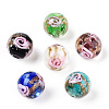 Luminous Handmade Gold Sand Lampwork Beads X-LAMP-T021-03J-1