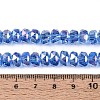 Electroplate Transparent Glass Beads Strands EGLA-N022-04A-D08-4