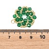 Imitate Austrian Crystal Bicone Glass Beaded Pendants PALLOY-MZ01394-01-3