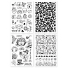 Globleland 4 Sheets 4 Styles PVC Plastic Stamps DIY-GL0004-08B-8