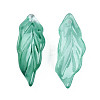 Transparent Spray Painted Glass Pendants X-GLAA-N035-017-F04-3