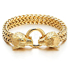 Wolf Viking 304 Stainless Steel Wheat Chain Bracelets for Men FS-WGC8E20-12-1