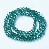 Electroplate Glass Beads Strands X-EGLA-A034-T6mm-A18-2