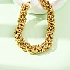 304 Stainless Steel Byzantine Chains Bracelets for Women BJEW-F536-13G-3