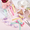 6Rolls 6 Colors Mother's Day Polyester Ribbon OCOR-PH0036-75A-4