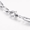Iron Chain Necklaces NJEW-P176-03-3