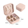 Imitation Leather Jewelry Storage Zipper Boxes PW-WG57671-01-2